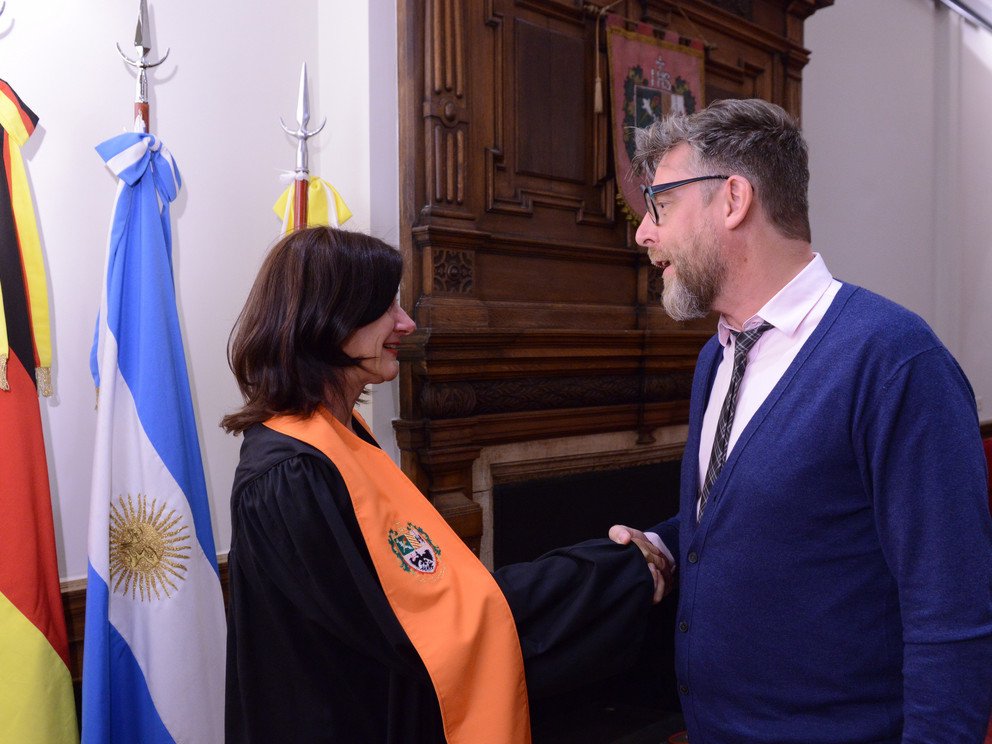 Mit dem Leiter des Istituto Ballester