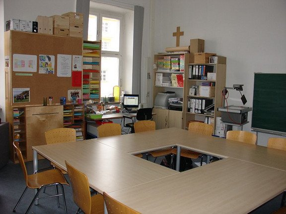 Raum und Materialien der Lernwerkstatt Religionsunterricht