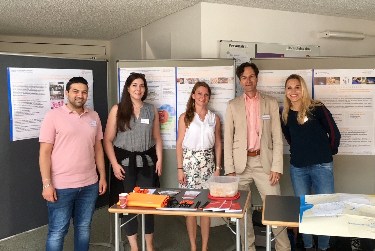 Ausstellung des Lehrstuhls bei 40 Jahre Universit&auml;t Passau