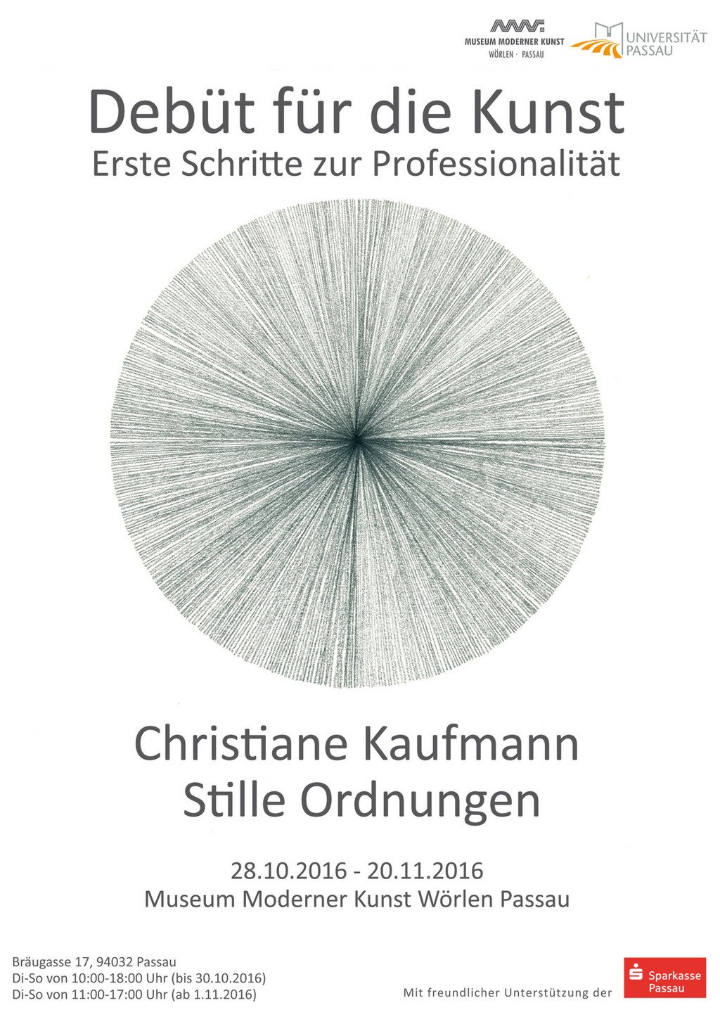 Plakat Deb&uuml;t f&uuml;r die Kunst