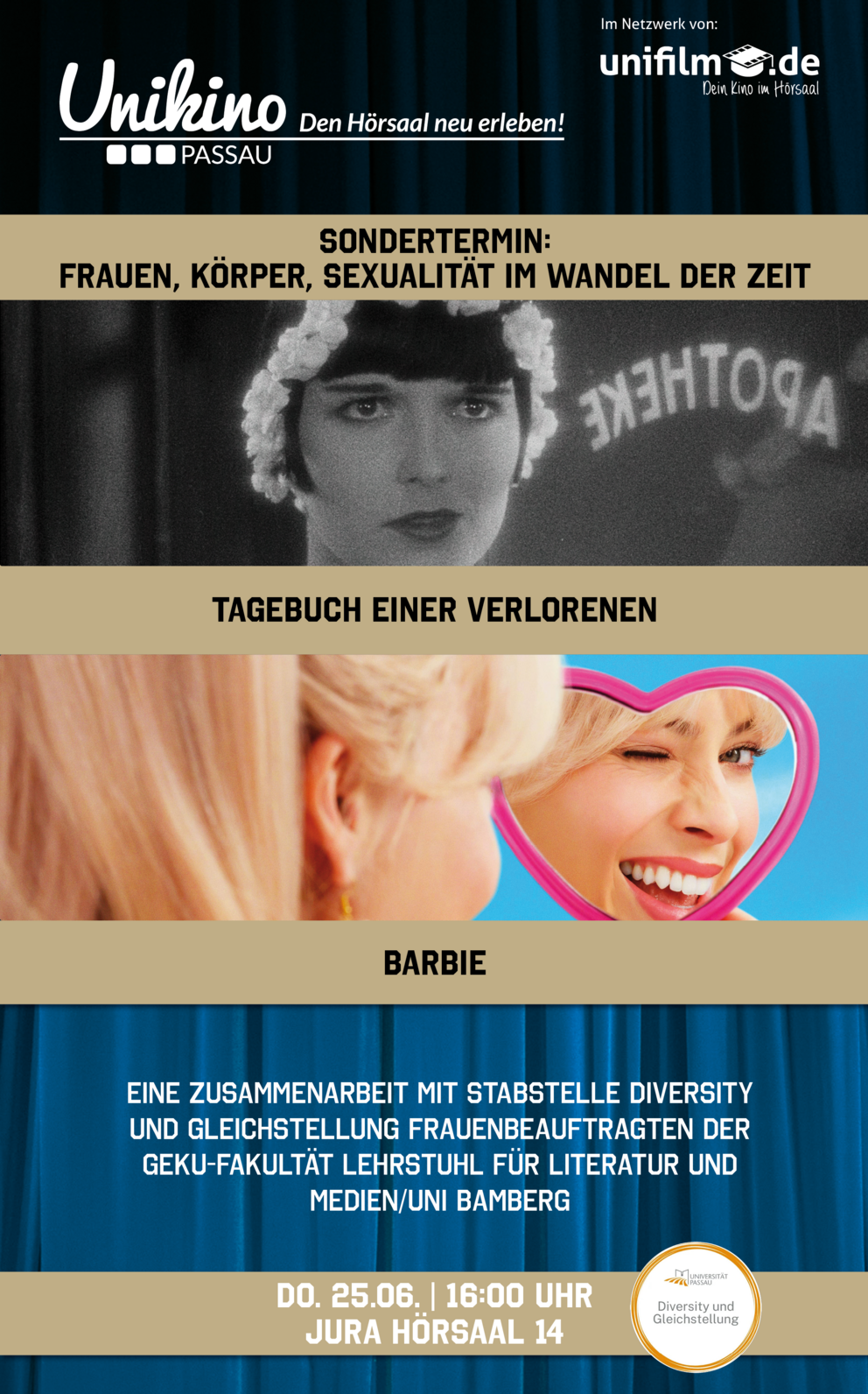 Werbeplakat f&uuml;r die Filme