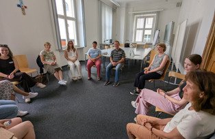 Teilnehmende beim Workshop "Spiele"