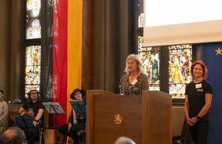 Organisatorinnen Ursula Reutner und Marina Hertrampf Das Bild zeigt die Organisatorinnen (Reutner und Hertrampf).