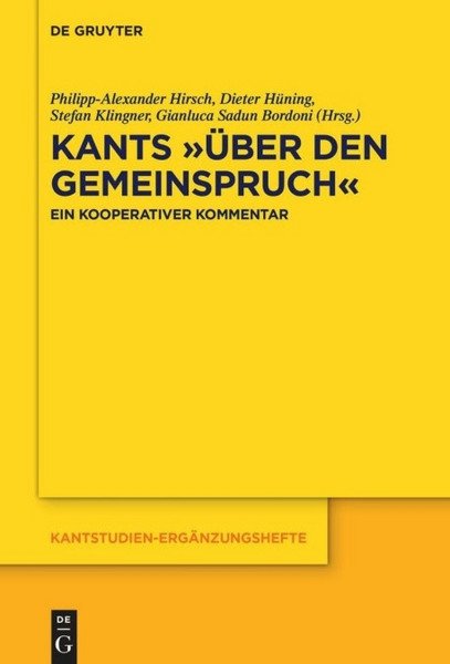 [Translate to Englisch:] Buchtitel Kants Über den Gemeinspruch
