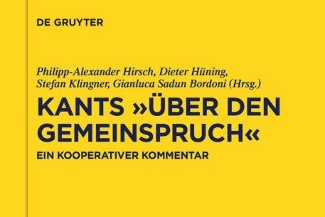 Buchtitel Kants Über den Gemeinspruch