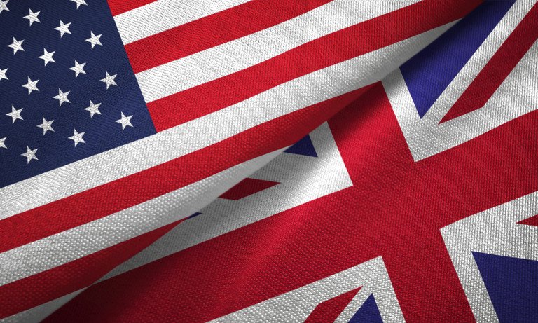 Flagge USA und UK