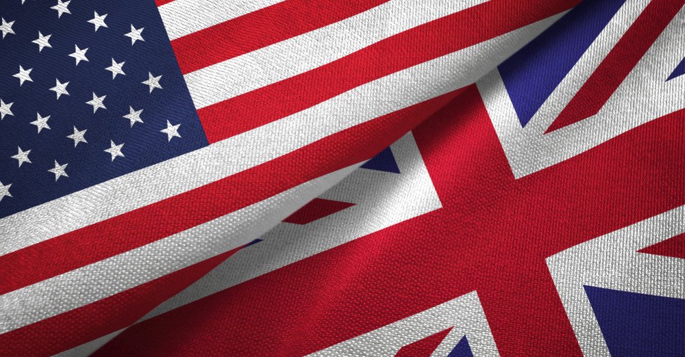 Flagge USA und UK