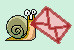 Symbolbild: Schnecke mit Brief