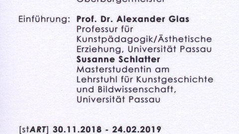 Flyer Ausstellung stART