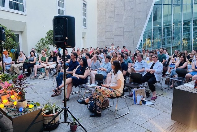 Photo of the guests and participants of the Midsummer Nights' Readings 2023