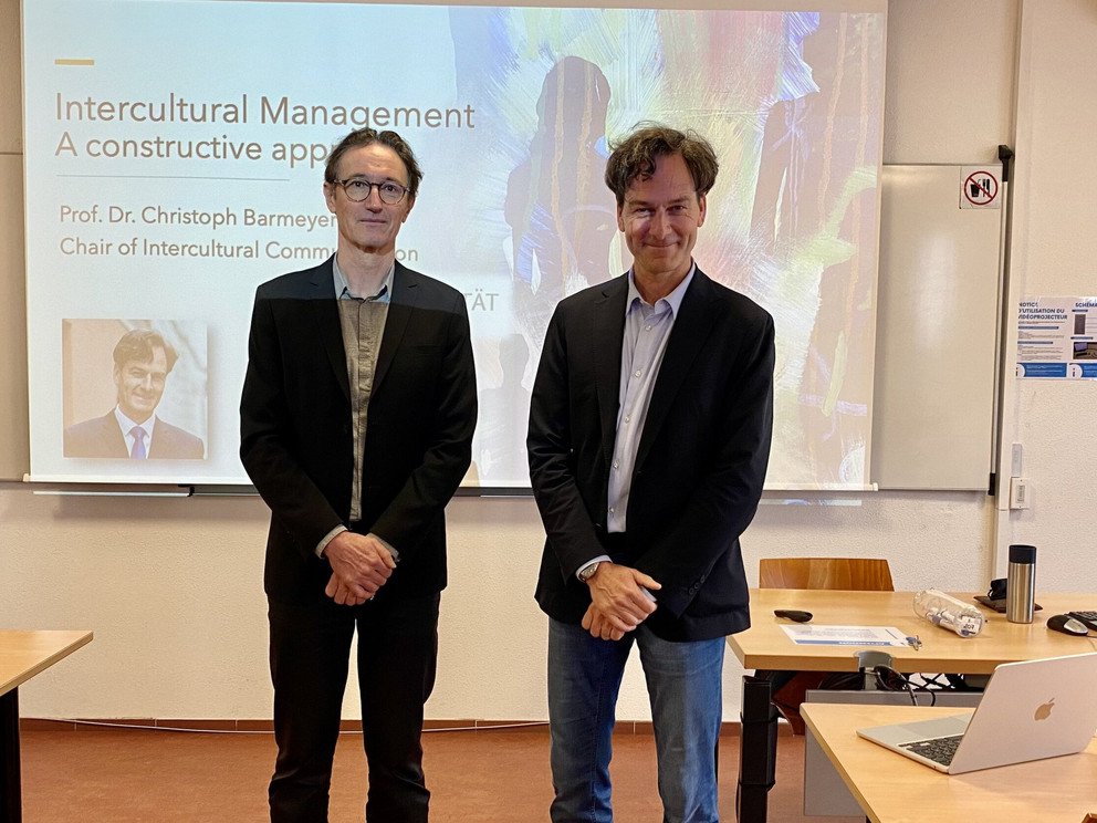 PRof. Barmeyer and a colleague 