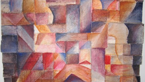 Abstraktes Bild mit geometrischen Formen