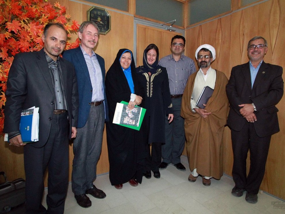 Besuch der Universit&auml;t Shiraz, Juni 2015
