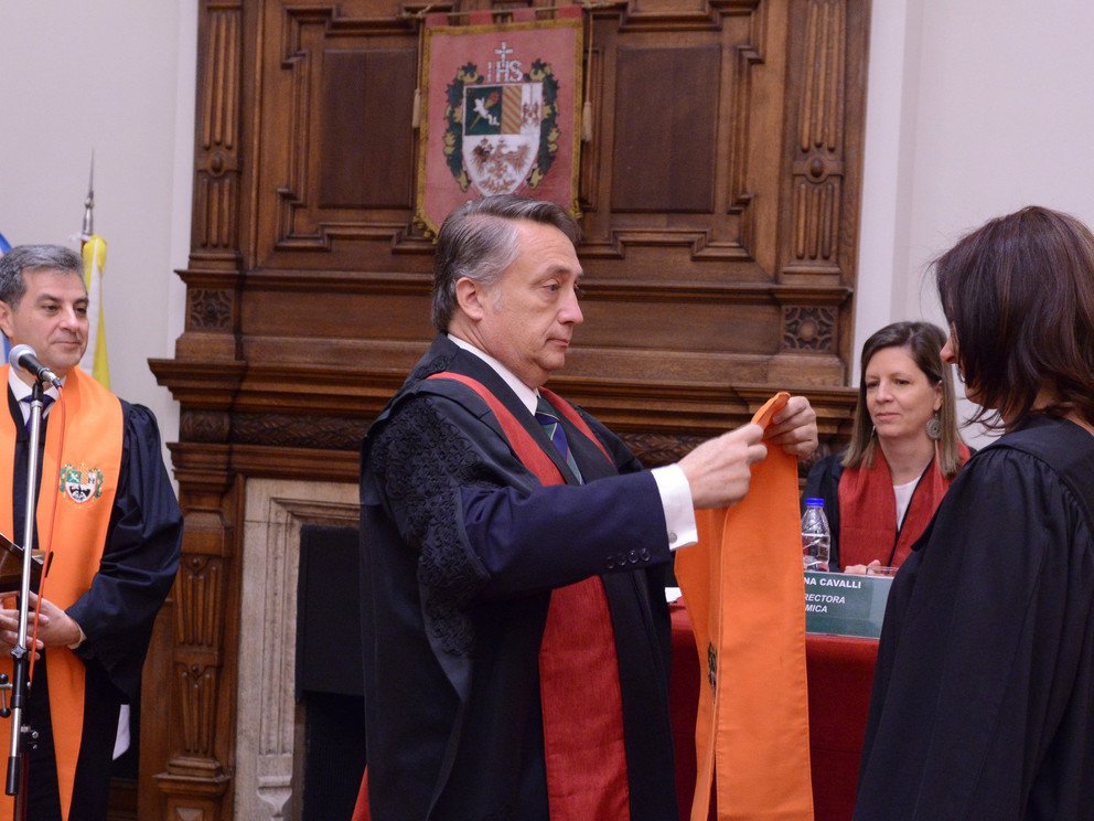 Verleihung der Insignien und des Diploms zum Ehrendoktor der Universidad del Salvador, Buenos Aires