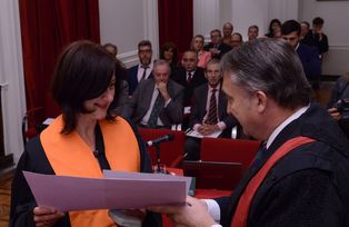 Verleihung der Insignien und des Diploms zum Ehrendoktor der Universidad del Salvador, Buenos Aires