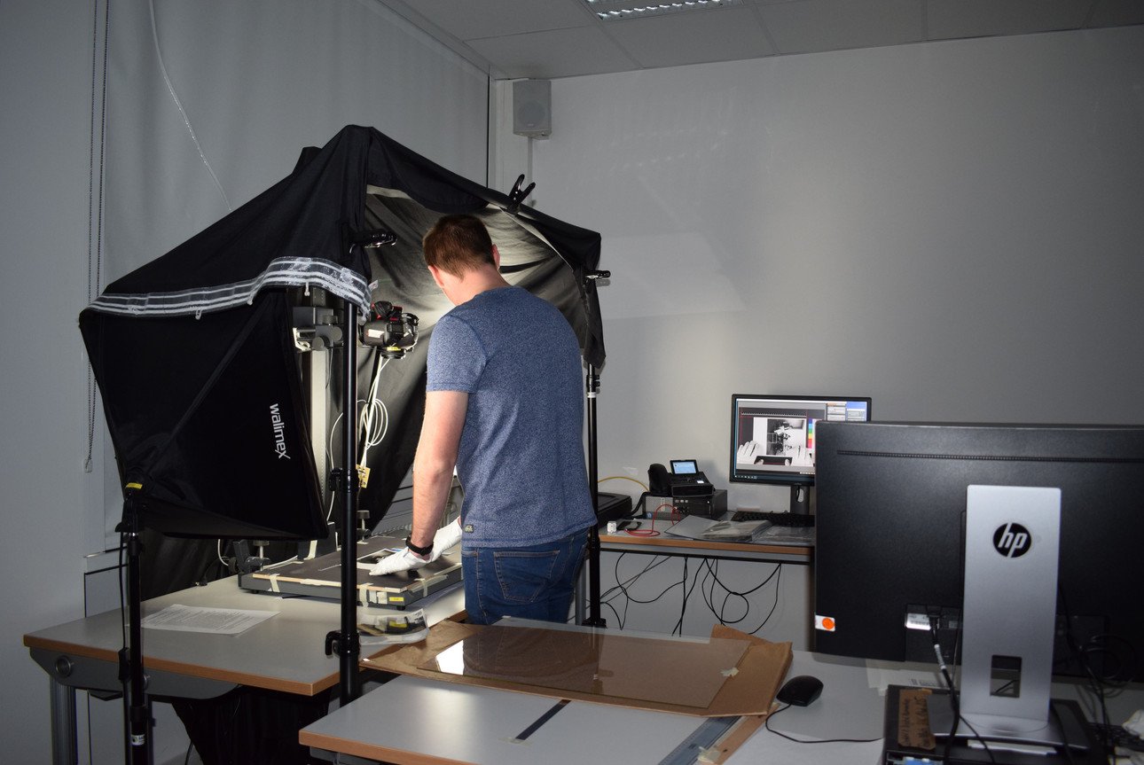 Reprostation am Lehrstuhl f&uuml;r Computational Humanitties, Uni Passau