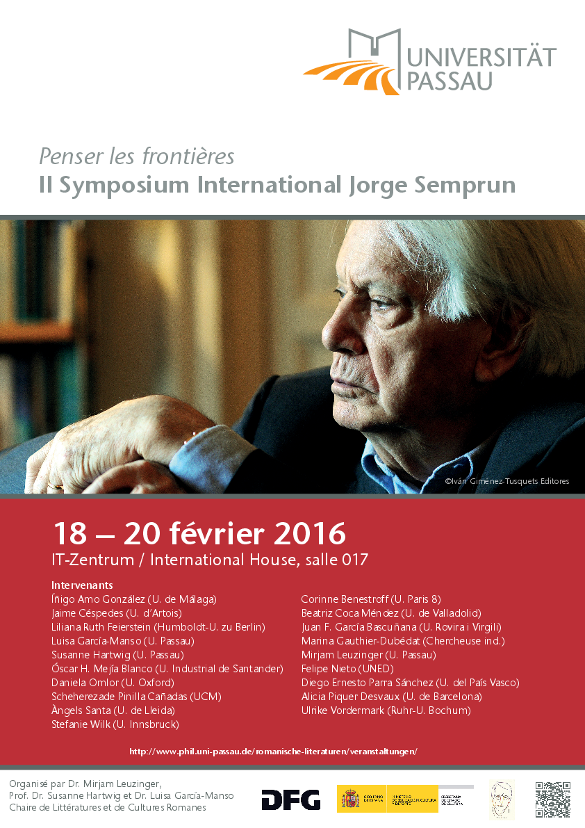 Affiche: Symposium international Jorge Semprun