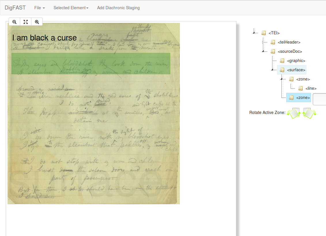 DigFAST &ndash; Prototype eines visuellen Markup-Editors nach TEI P5 Guidelines