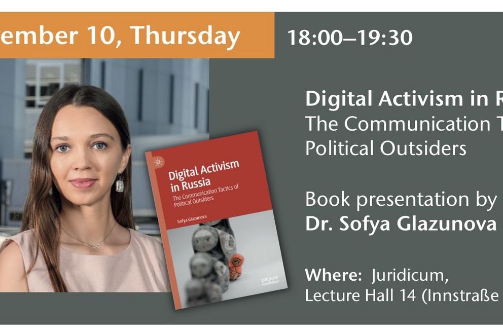Plakat für die Veranstaltung: "Digital Activism in Russia"